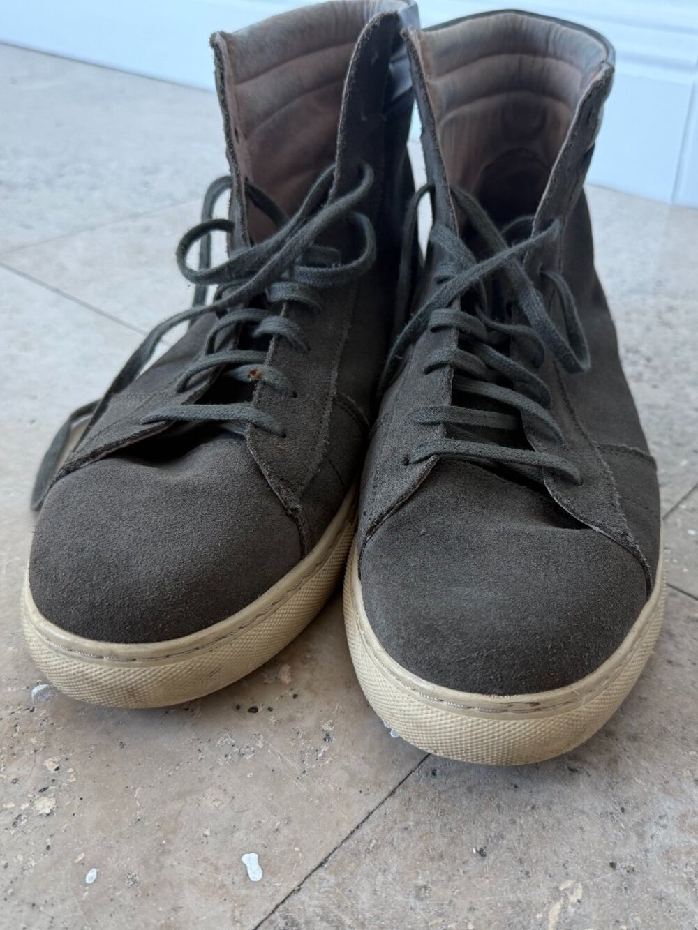 Used Andrew Marc Remsen High Top Sneaker 11.5 USA / 45.5 EUR